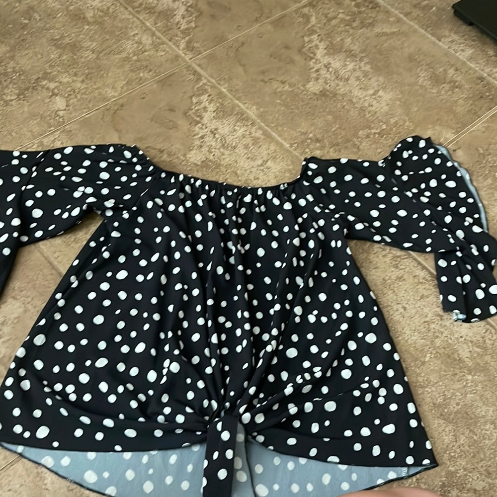SHEIN bell sleeve top